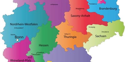 Mapa de Alemania estado