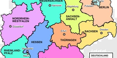 Mapa de Alemania país