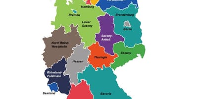 Alemania regiones mapa