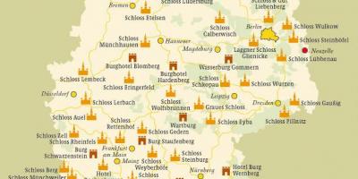 Mapa de Alemania castillos