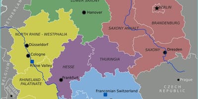 Alemania en un mapa