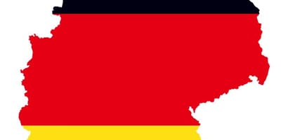 Mapa de la bandera de Alemania