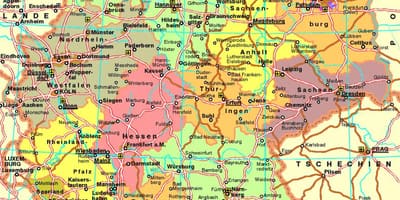 Mapa de Alemania carretera